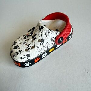 Crocs Kids' Mickey Mouse White & Red Clog toddler size 6